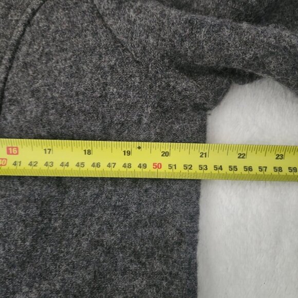 APPLESEED'S Women's Large Dark Grey 100% Wool Button Down Cardigan Cozy Warm - Picture 3 of 7